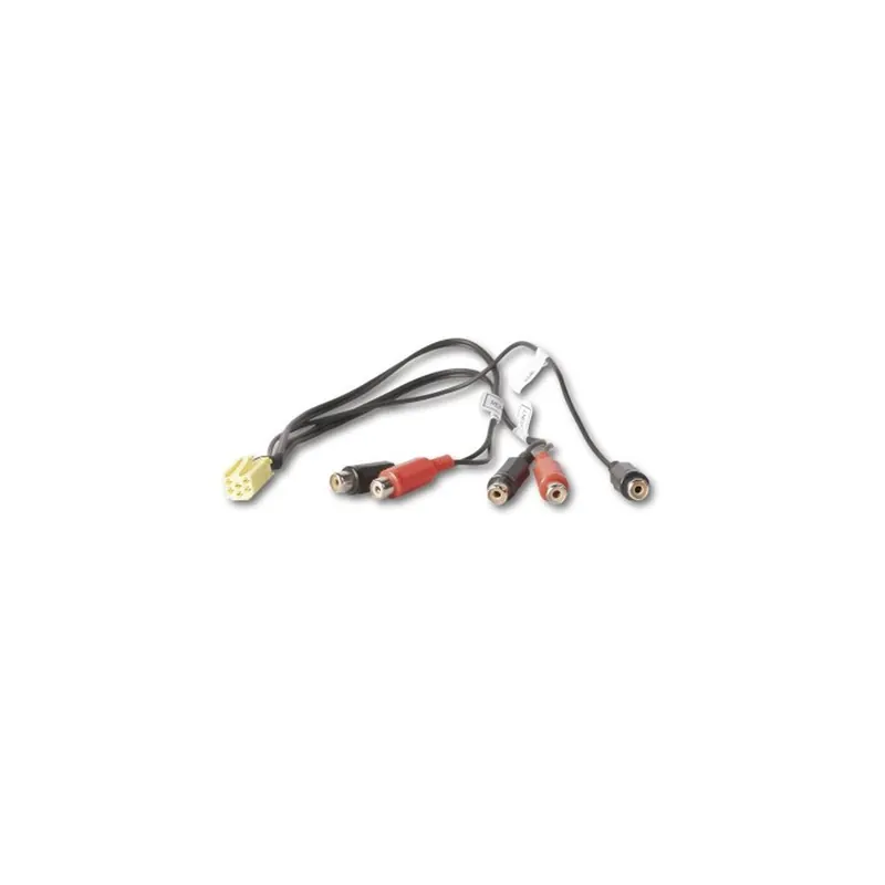 6 pol. Mini ISO-Stecker auf 5-Cinch Buchsen