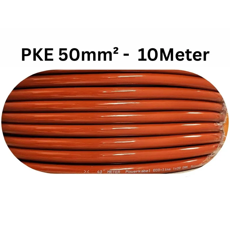 Autoleads PKE2-50 rot | Strom/Powerkabel 1x 50mm² rot | 10m Rolle