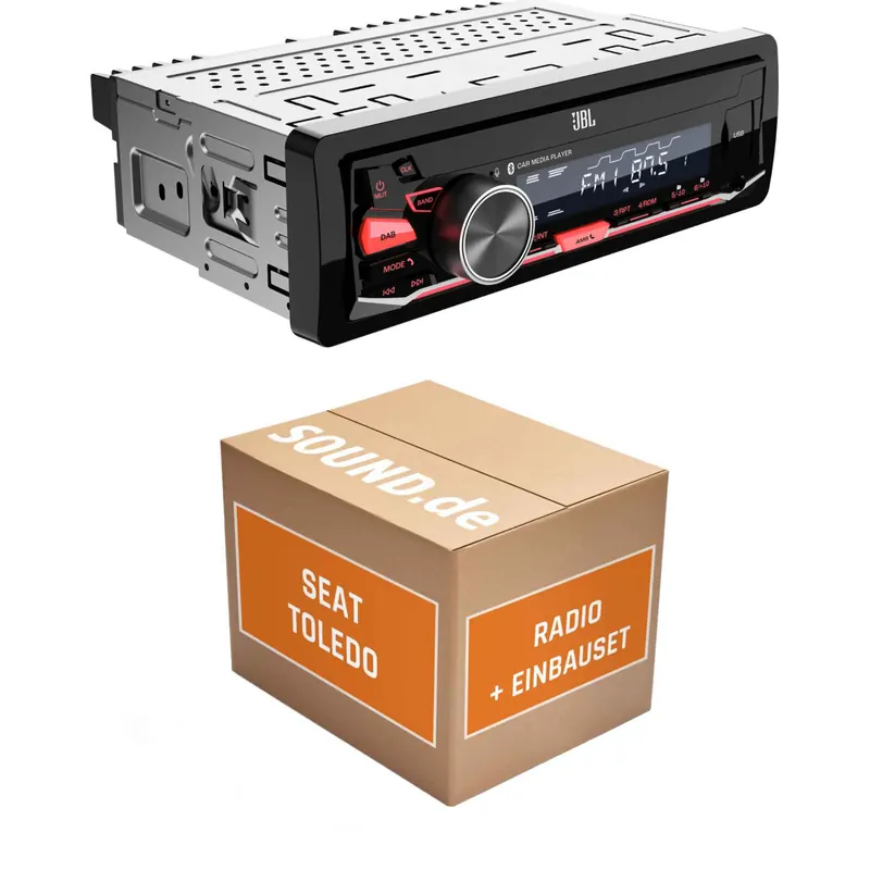 Autoradio Einbaupaket JBL Celebrity passend für Seat Toledo II (Typ 1M) 1998-2004 | Bluetooth DAB+ USB