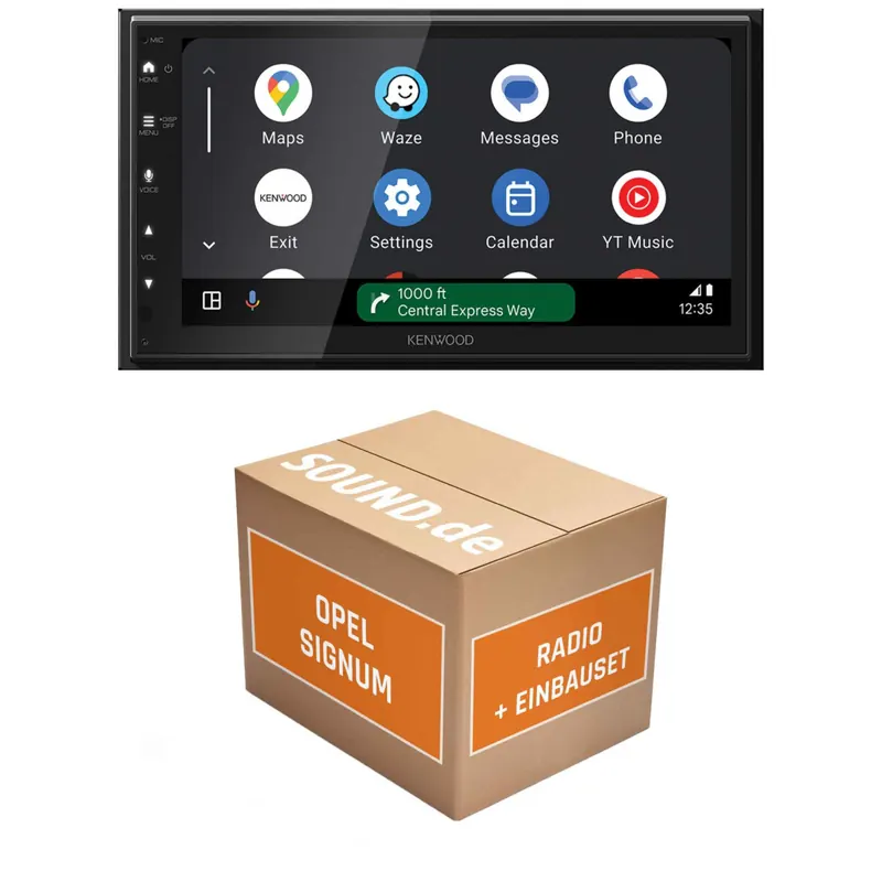 Autoradio Einbaupaket Kenwood DMX6523DABS passend für Opel Signum | CarPlay Wireless Android Auto Wireless