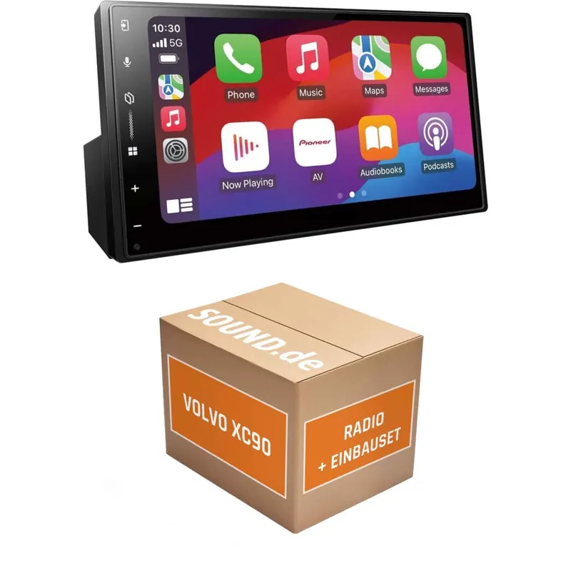 Autoradio Einbaupaket Pioneer SPH-DA77DAB passend für Volvo XC90 Typ C | Apple CarPlay Android Auto