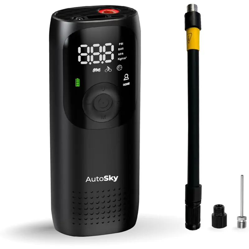 AutoSky Portable Inflator EZE AAC-301 | Tragbarer Reifenfüller und Luftkompressor