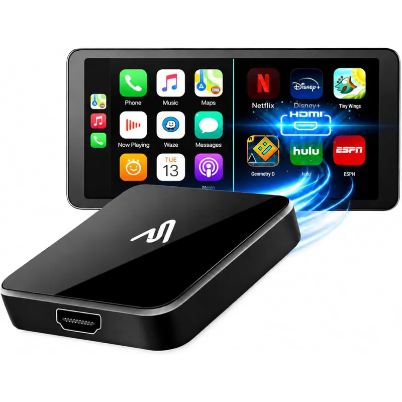 AutoSky TV Adapter CPHM2 | Wireless HDMI Adapter für CarPlay & Android Auto