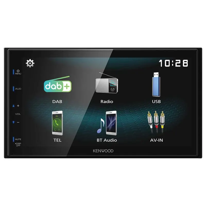 B-Ware Kenwood DMX125DAB - 2-DIN | DAB+ | Bluetooth | Apple Android | Autoradio