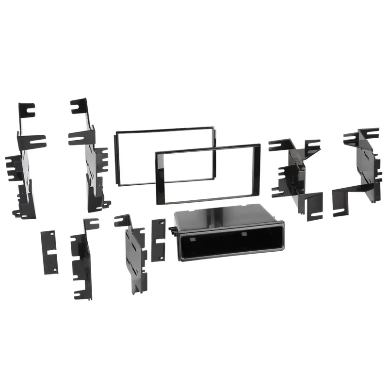 B-Ware Kratzer Radioblende 2-DIN Nissan schwarz / glänzend
