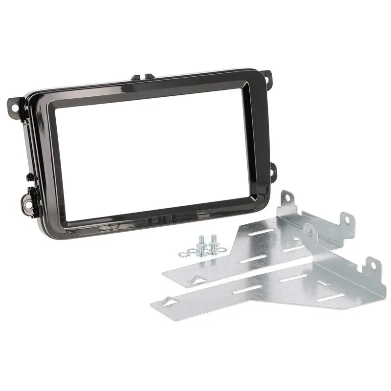 B-Ware Radioblende SEAT für Skoda VW 2DIN piano black Profi Installer Kit