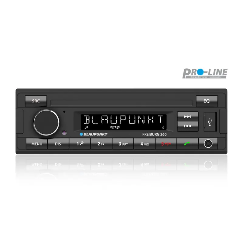BLAUPUNKT Freiburg 260 | 1-DIN Autoradio | RDS Tuner, Bluetooth, USB, AUX