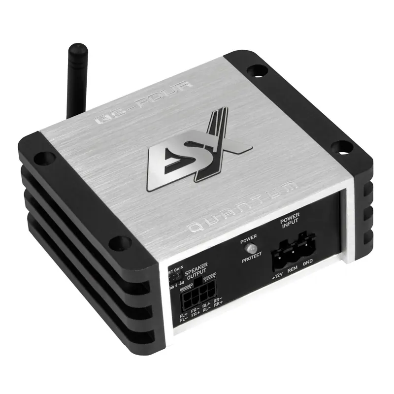 ESX QUANTUM QS-FOUR-BT | 4-Kanal Class D Nano Digital Verstärker mit Bluetooth-Empfänger