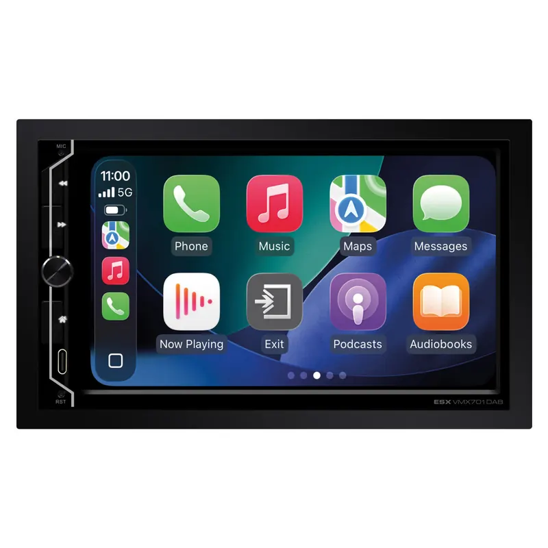 ESX VISION VMX701DAB | Universal 2-DIN Media Moniceiver mit 7" Touchscreen-Display