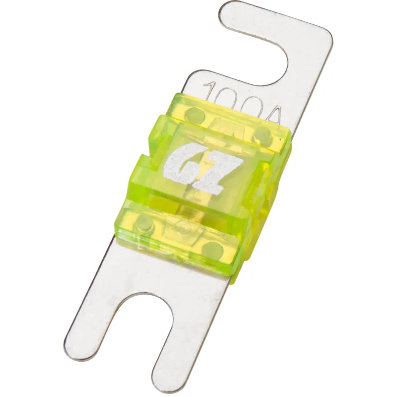 Ground Zero GZFU 100A/10 MANL (10er) | Hochwertige Mini-ANL Schmelzsicherung nach DIN-Norm