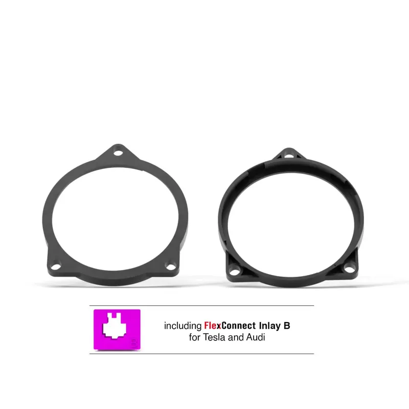 HELIX CFMK100 TES.1 | FlexMount100 Adapterring für 100 mm COMPOSE Mitteltöner für Tesla und weitere Fahrzeuge
