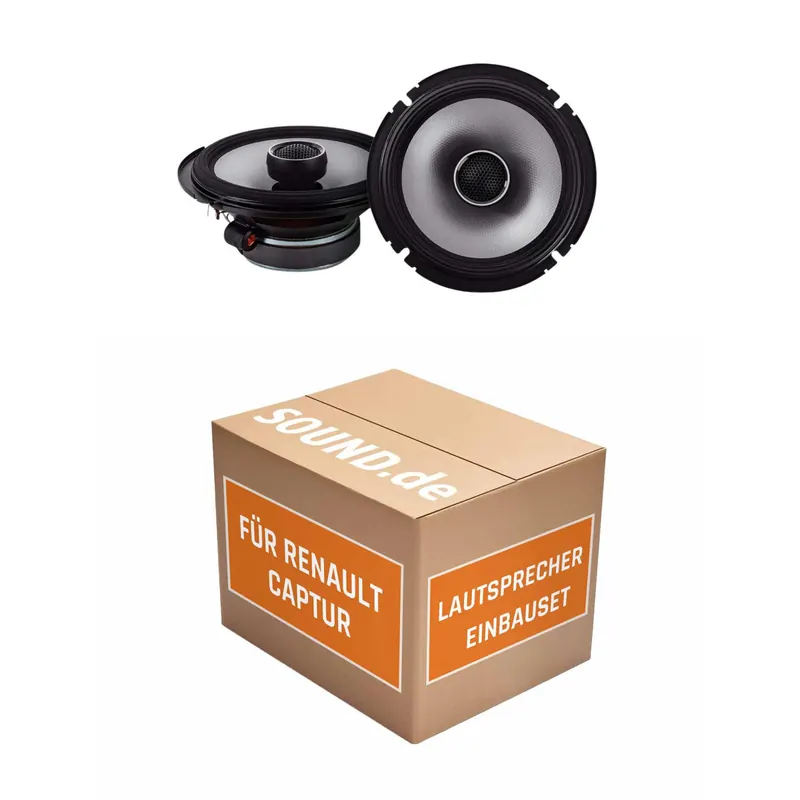 Lautsprecher Boxen Einbaupaket Front Alpine S2-S65 passend für Renault Captur I | Paar 240W MAX