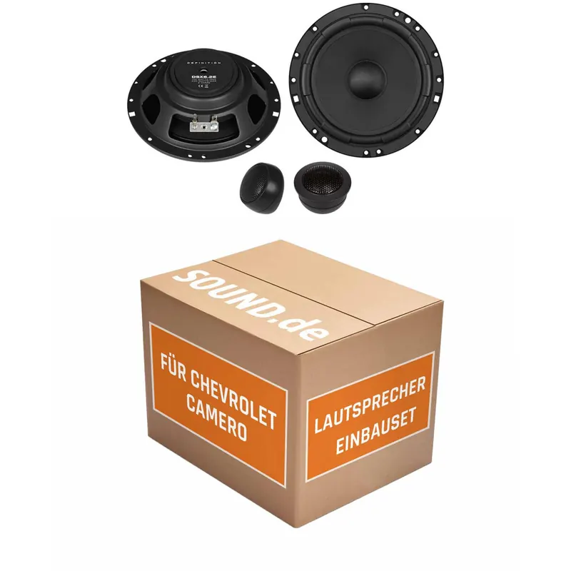 Lautsprecher Boxen Einbaupaket Front Crunch DSX6.2E passend für Chevrolet Camaro | Set für zwei Türen