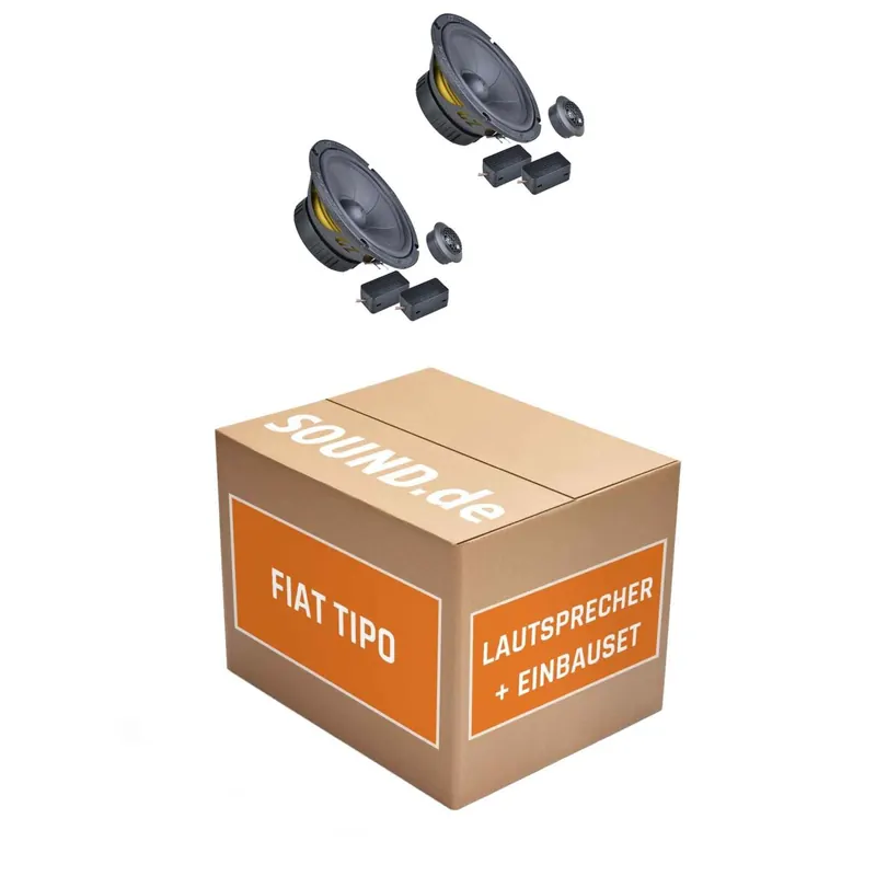 Lautsprecher Boxen Einbaupaket Front Ground Zero GZIC 165.2 passend für Fiat Tipo Typ 365 | 2x Tief-Mitteltöner 2x Hochtöner
