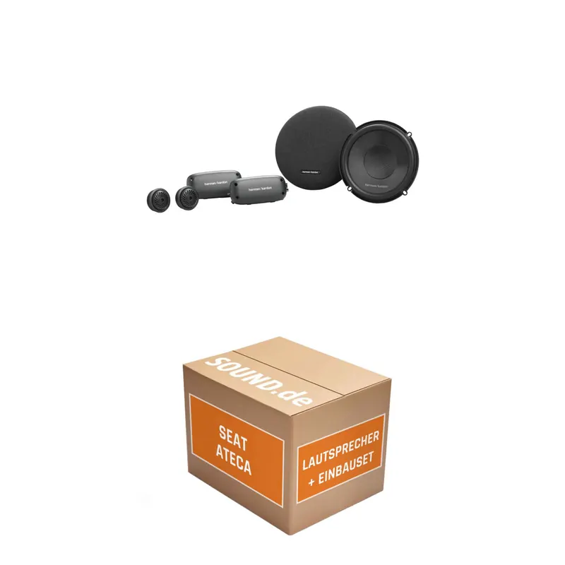 Lautsprecher Boxen Einbaupaket Front Harman/Kardon FIT6C passend für Seat Ateca | 400Watt