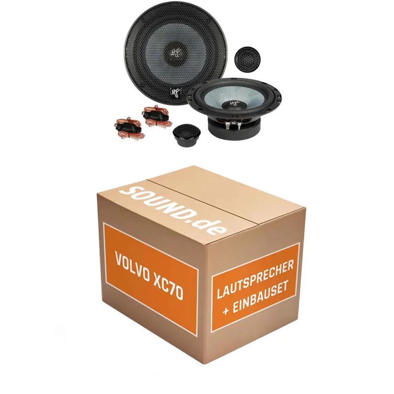 Lautsprecher Boxen Einbaupaket Front Hifonics ZS6.2E passend für Volvo XC70 P2 | 2x Tief-Mitteltöner 2x Hochtöner
