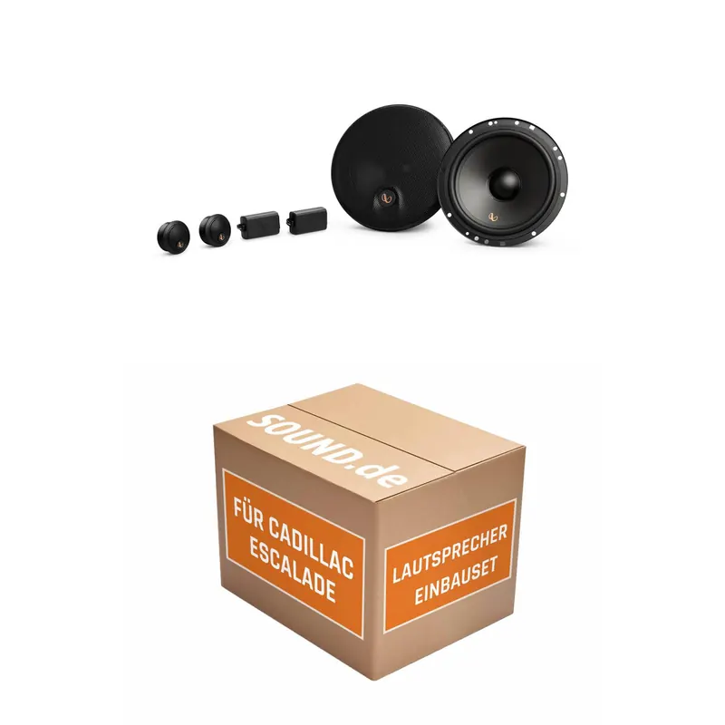 Lautsprecher Boxen Einbaupaket Front Infinity Alpha 603C passend für Cadillac Escalade | 90Watt RMS