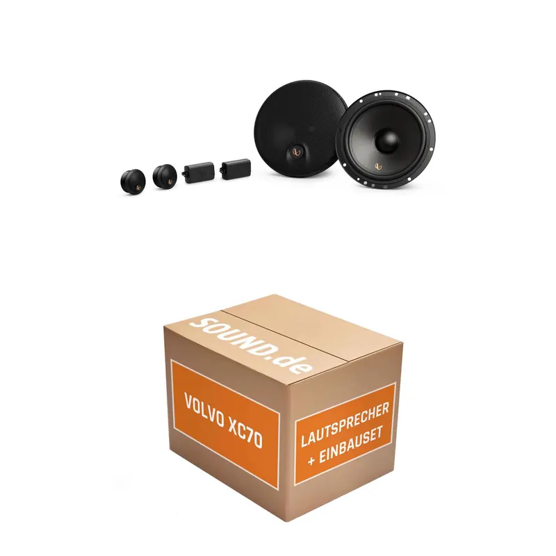Lautsprecher Boxen Einbaupaket Front Infinity Alpha 603C passend für Volvo XC70 P2 | 90Watt RMS