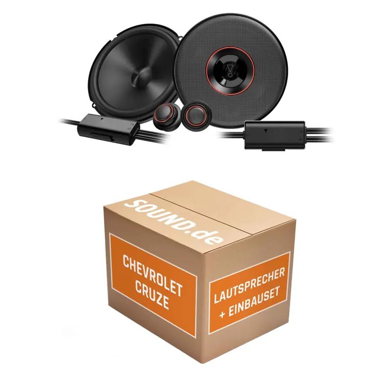 Lautsprecher Boxen Einbaupaket Front JBL Club3 64C passend für Chevrolet Cruze J300 | 2x Tief-Mitteltöner 2x Hochtöner