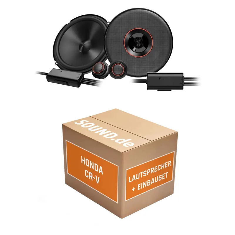 Lautsprecher Boxen Einbaupaket Front JBL Club3 64C passend für Honda CR-V | 2x Tief-Mitteltöner 2x Hochtöner