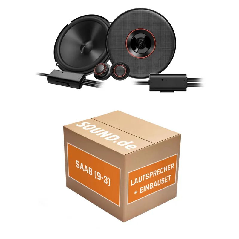 Lautsprecher Boxen Einbaupaket Front JBL Club3 64C passend für Saab 9-3 Typ YS3D | 2x Tief-Mitteltöner 2x Hochtöner