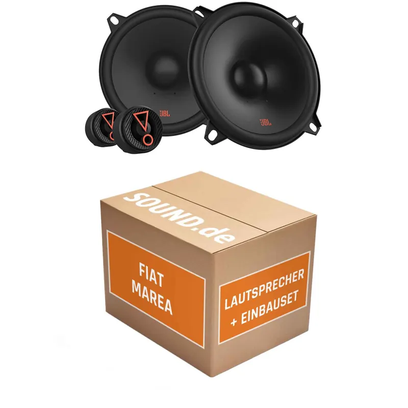 Lautsprecher Boxen Einbaupaket Front JBL Stage3 507CF passend für Fiat Marea | 2x Tief-Mitteltöner 2x Hochtöner