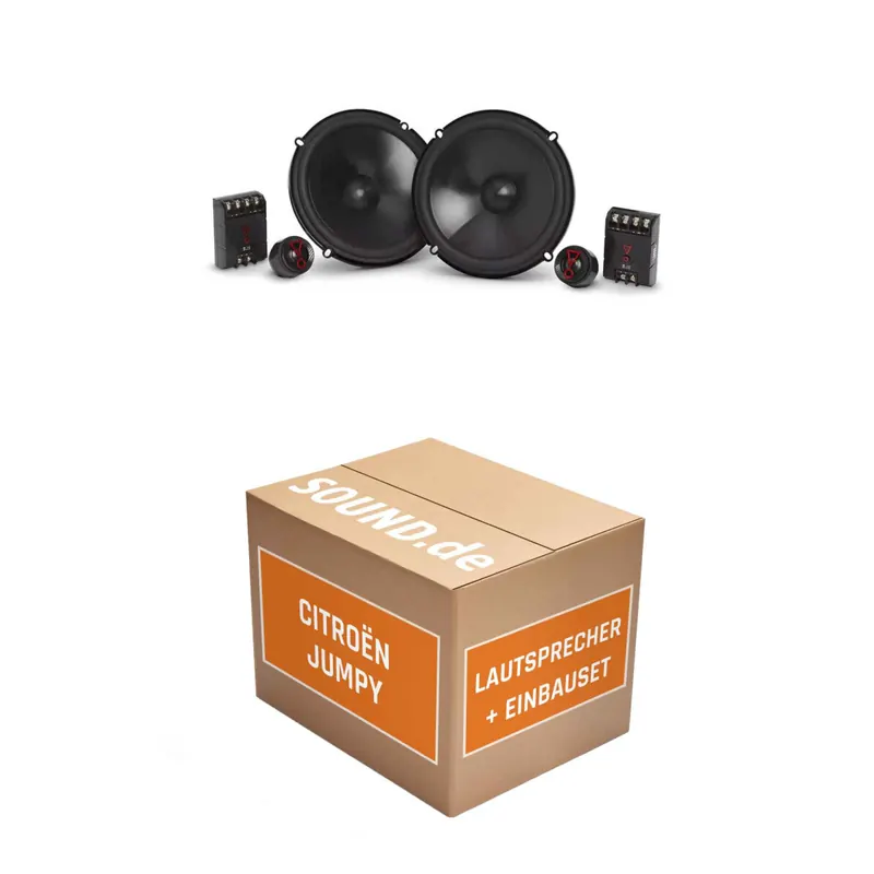Lautsprecher Boxen Einbaupaket Front JBL Stage3 607CF passend für Citroën Jumpy + 3. Generation | 2x Tief-Mitteltöner 2x Hochtöner