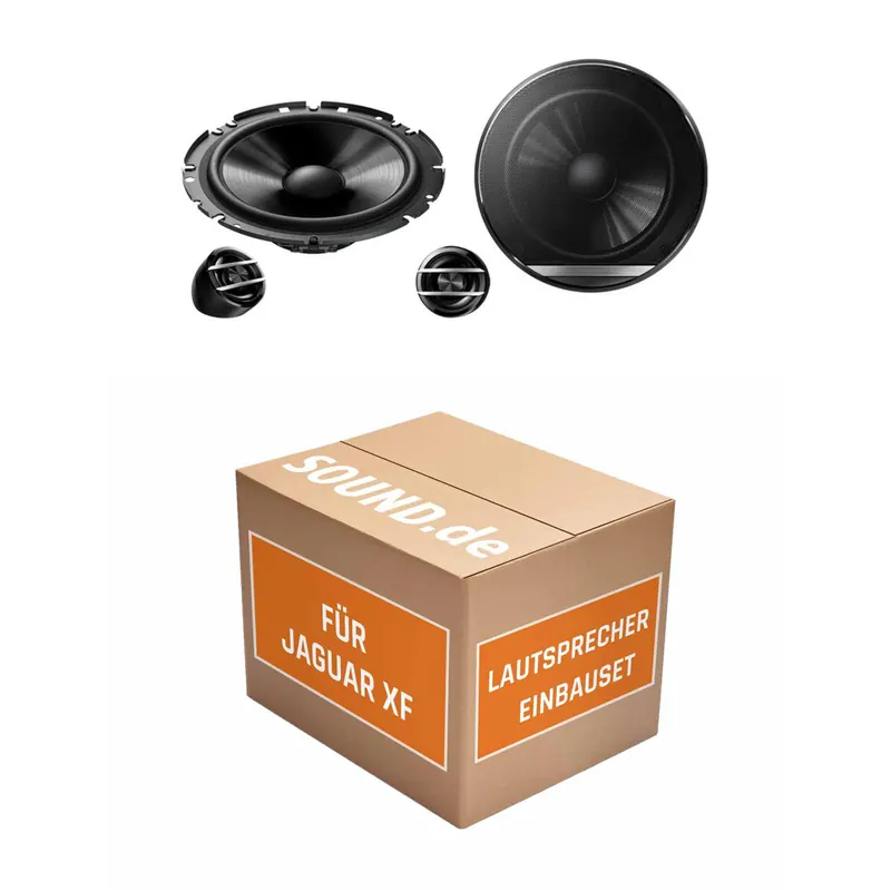 Lautsprecher Boxen Einbaupaket Front Pioneer TS-G170C passend für Jaguar XF Typ X250 | 2x Tief-Mitteltöner 2x Hochtöner