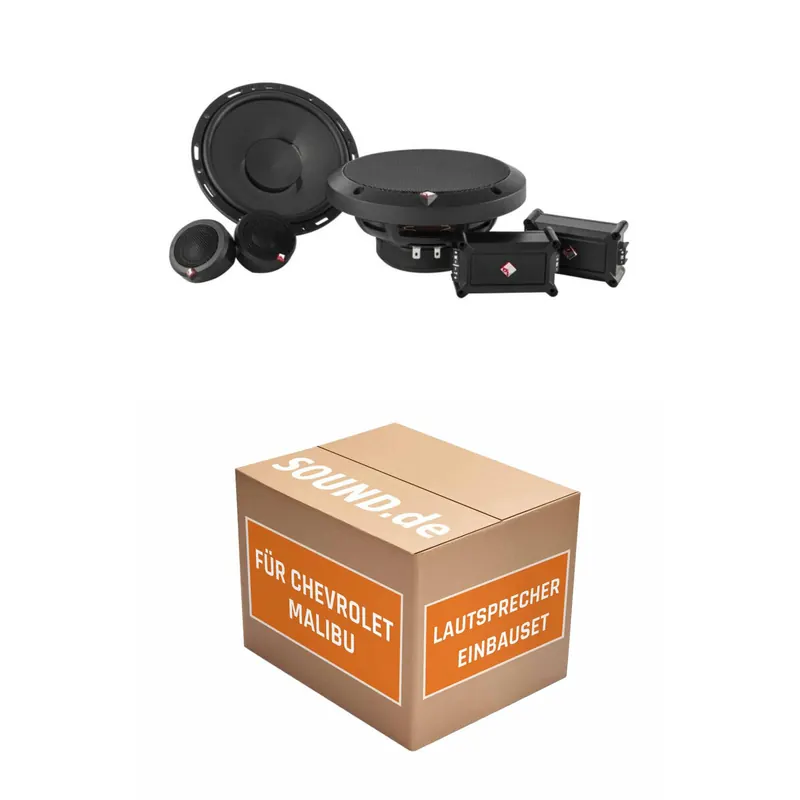 Lautsprecher Boxen Einbaupaket Front Rockford Fosgate Power P165-SE passend für Chevrolet Malibu | 2x Tief-Mitteltöner 2x Hochtöner