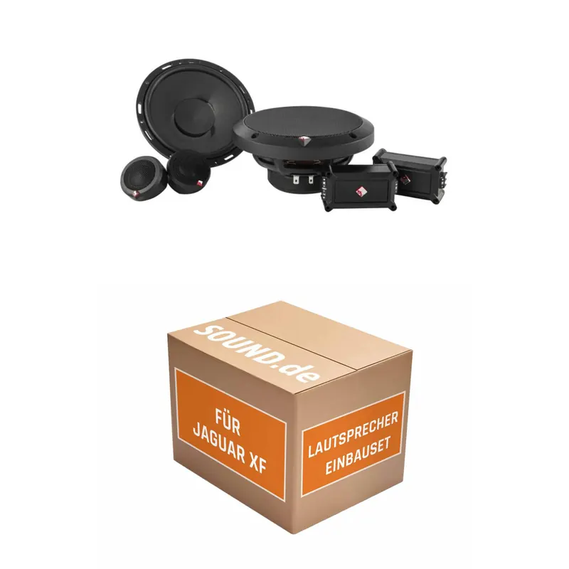 Lautsprecher Boxen Einbaupaket Front Rockford Fosgate Power P165-SE passend für Jaguar XF Typ X250 | 2x Tief-Mitteltöner 2x Hochtöner