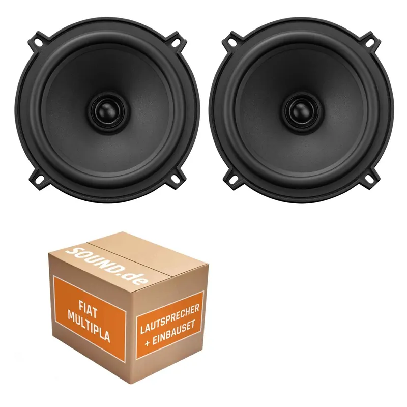 Lautsprecher Boxen Einbaupaket Heck Emphaser Gravity ECX-G5 passend für Multipla 3 | 2x Tief-Mitteltöner mit integriertem Hochtöner 80W MAX