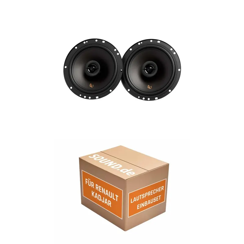 Lautsprecher Boxen Einbaupaket Heck Infinity Alpha 603F passend für Renault Kadjar | 480Watt