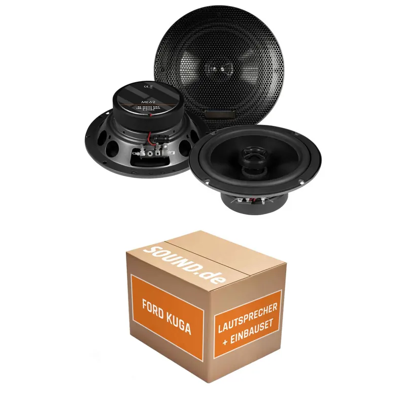 Lautsprecher Boxen Einbaupaket Heck Musway ME62 passend für Ford Kuga ’13 | 80W RMS hoher Wirkungsgrad