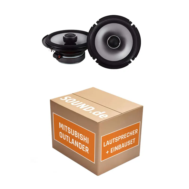 Lautsprecher Boxen Einbaupaket hinten Alpine S2-S65 passend für Mitsubishi Outlander CU0W + Facelift | Paar 240W MAX