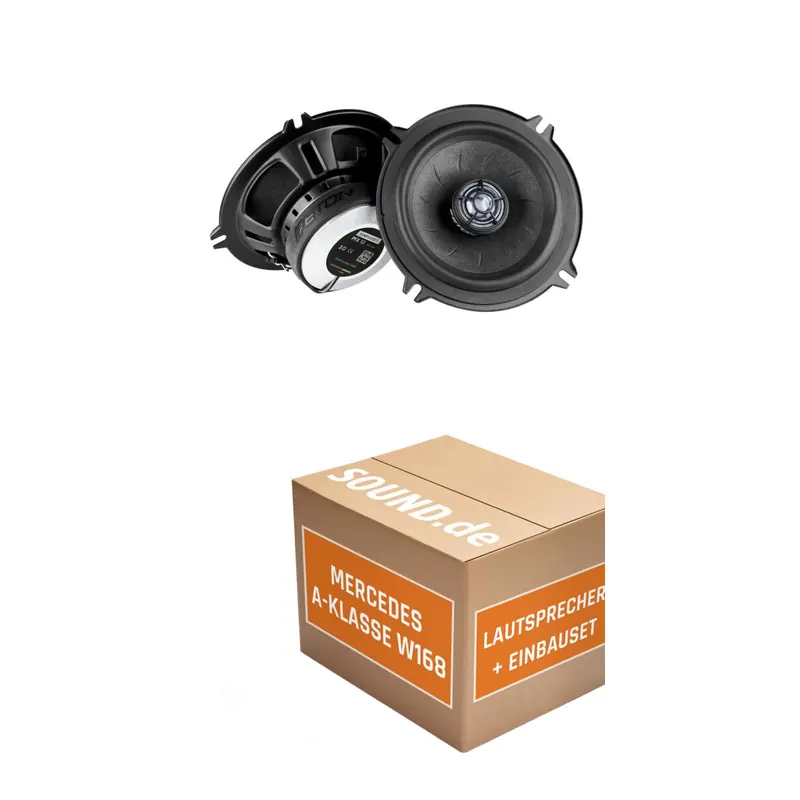 Lautsprecher Boxen Einbaupaket hinten Eton PFX13 passend für Mercedes A-Klasse W 168 | 2x Tief-Mitteltöner mit integriertem Hochtöner 90W MAX