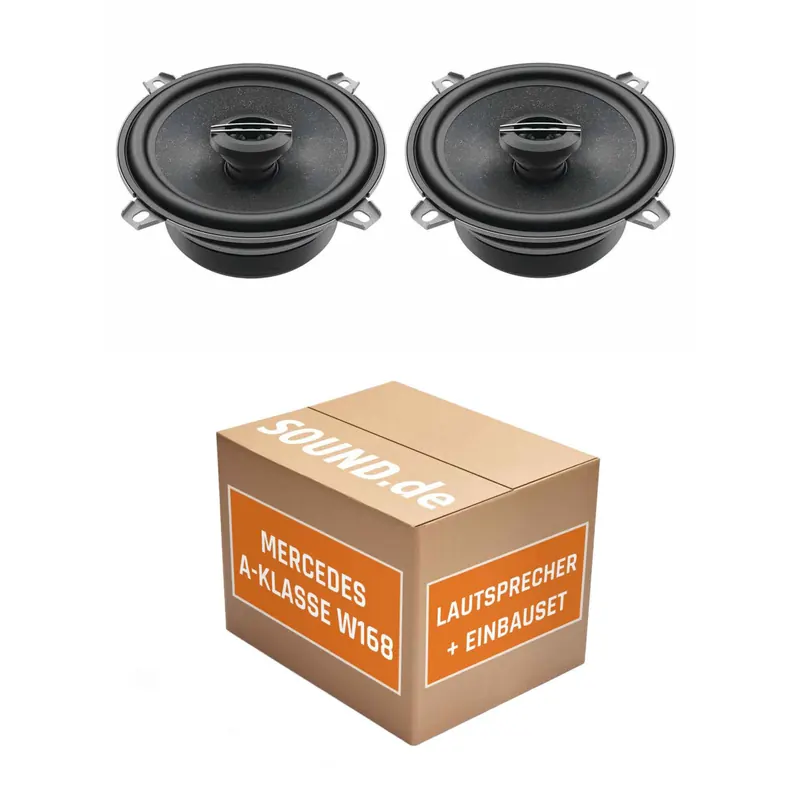 Lautsprecher Boxen Einbaupaket hinten Hertz CX 130 passend für Mercedes A-Klasse W 168 | 2x Tief-Mitteltöner mit integriertem Hochtöner 150W MAX