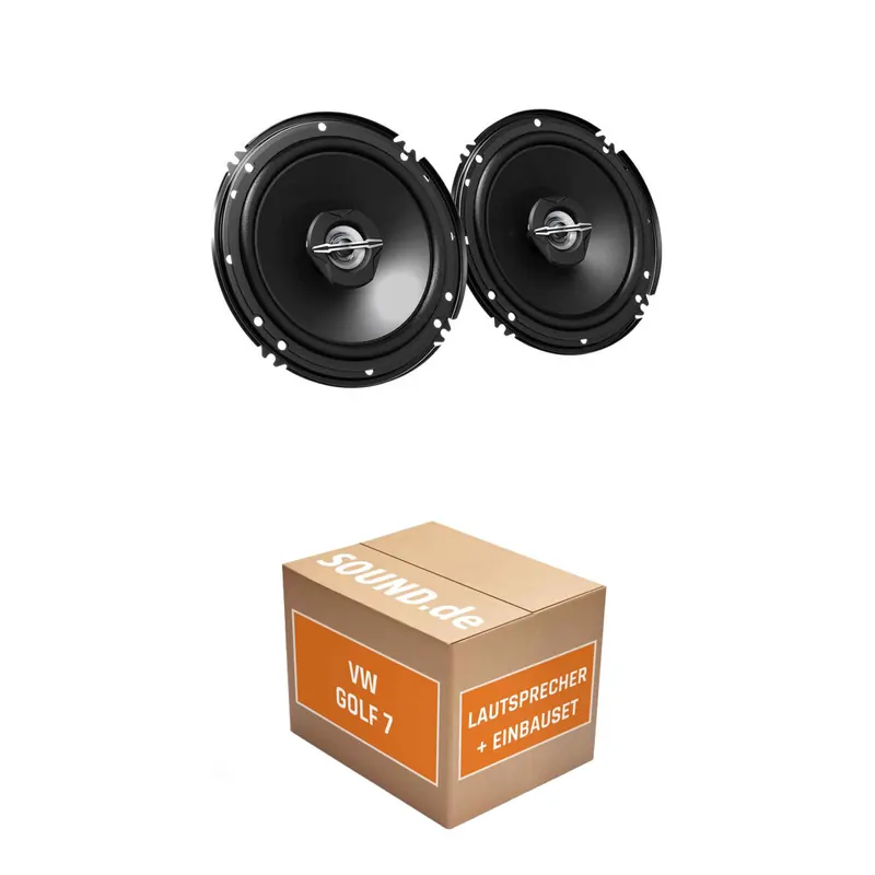 Lautsprecher Boxen Einbaupaket Seitenteil hinten JVC CS-J620X passend für VW Golf VII 2/3-türig | 2x Tief-Mitteltöner inkl. Hochtöner 300W
