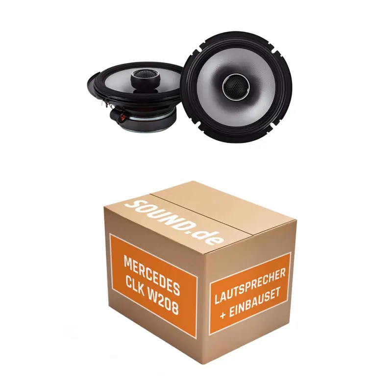 Lautsprecher Boxen Einbaupaket vorne Alpine S2-S65 passend für Mercedes CLK 208 + Coupé/Cabrio | Paar 240W MAX