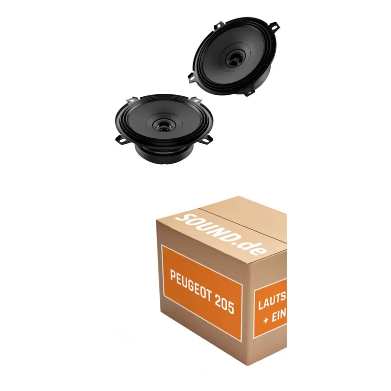 Lautsprecher Boxen Einbaupaket vorne Audison APX 5 passend für Peugeot 205 + Kompaktwagen | 2x Tief-Mitteltöner mit integriertem Hochtöner 150W MAX