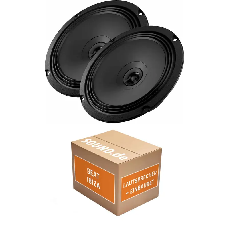 Lautsprecher Boxen Einbaupaket vorne Audison APX 6.5 passend für Seat Ibiza II 6K | 2x Tief-Mitteltöner mit integriertem Hochtöner 210W MAX
