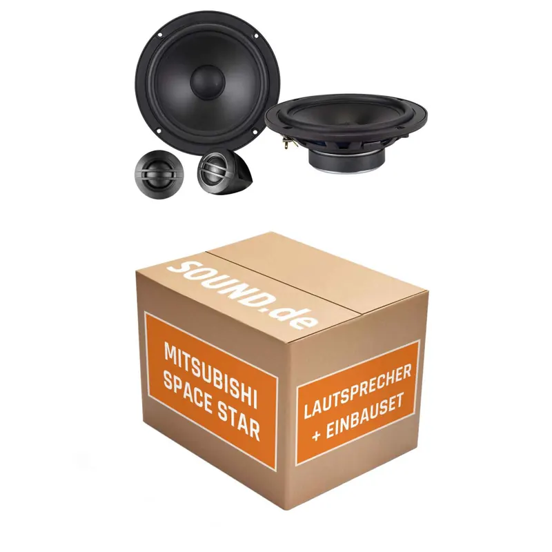 Lautsprecher Boxen Einbaupaket vorne Axton ATC165S passend für Mitsubishi Space Star | 2x Tief-Mitteltöner 2x Hochtöner 2x Frequenzweiche