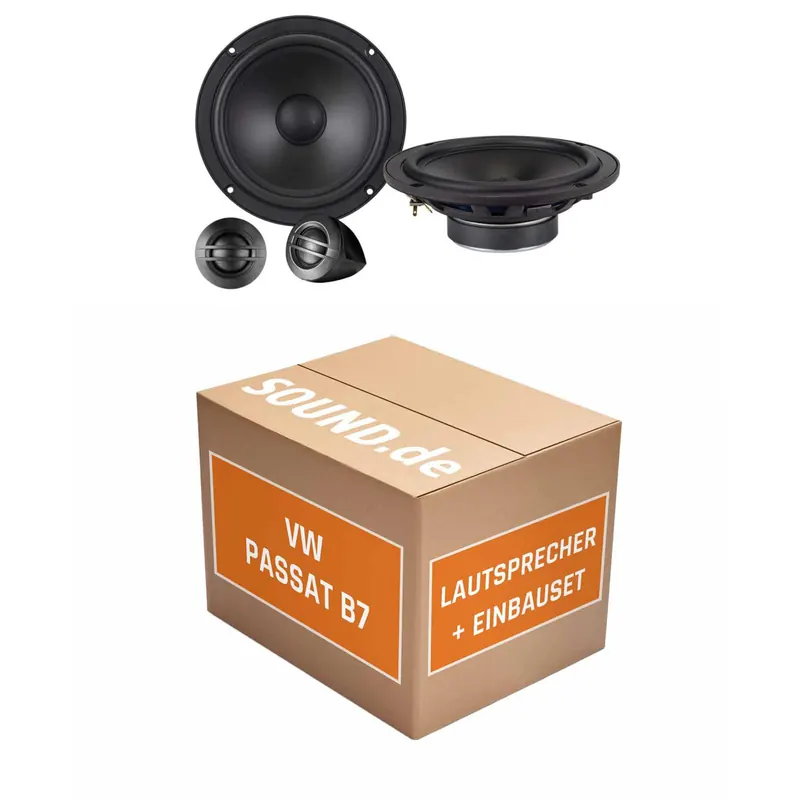 Lautsprecher Boxen Einbaupaket vorne Axton ATC165S passend für VW Passat B7 | 2x Tief-Mitteltöner 2x Hochtöner 2x Frequenzweiche