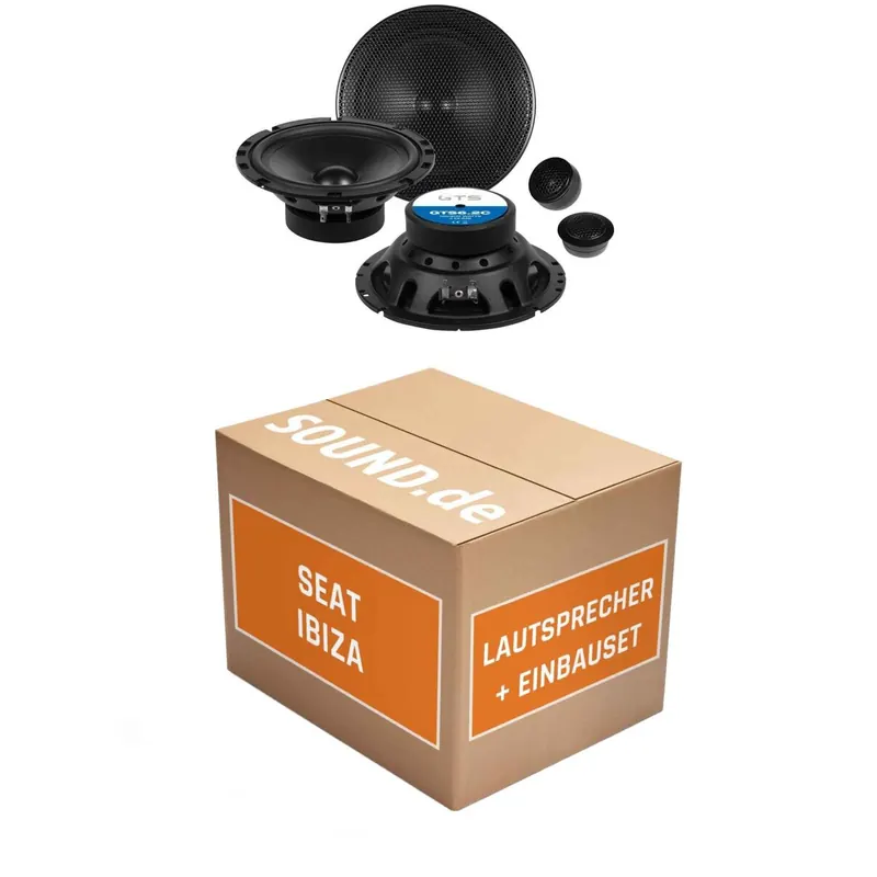 Lautsprecher Boxen Einbaupaket vorne Crunch GTS passend für Seat Ibiza III 6L | 2x Tief-Mitteltöner 2x Hochtöner 4x Frequenzweiche