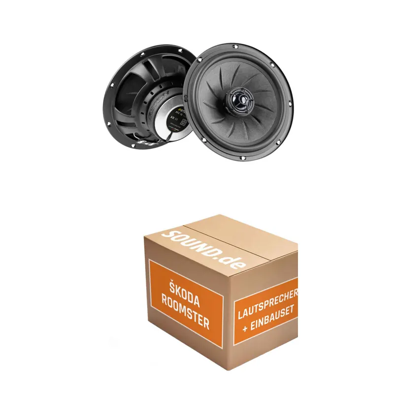 Lautsprecher Boxen Einbaupaket vorne Eton PFX16 passend für Skoda Roomster Typ 5J | 2x Tief-Mitteltöner mit integriertem Hochtöner 100W MAX
