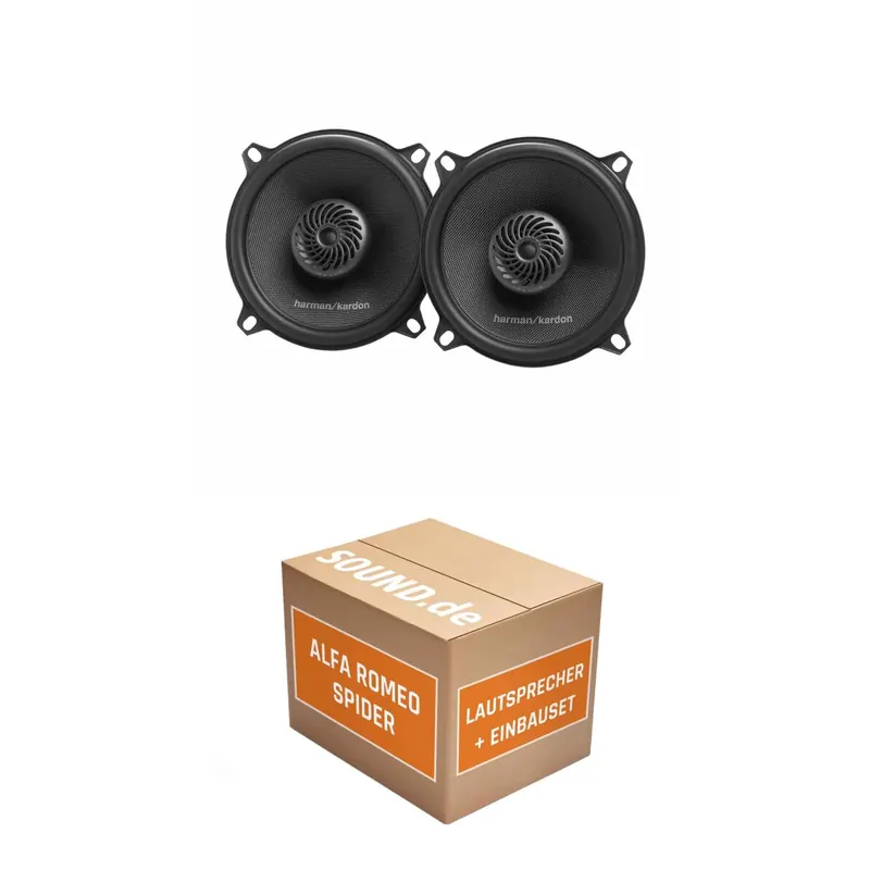 Lautsprecher Boxen Einbaupaket vorne Harman/Kardon FIT5F passend für Alfa Romeo Spider 6 | 280Watt Paar