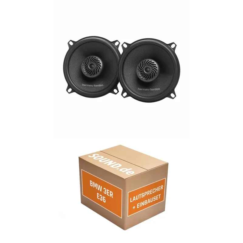 Lautsprecher Boxen Einbaupaket vorne Harman/Kardon FIT5F passend für BMW 3er E36 + Limousine | 280Watt Paar