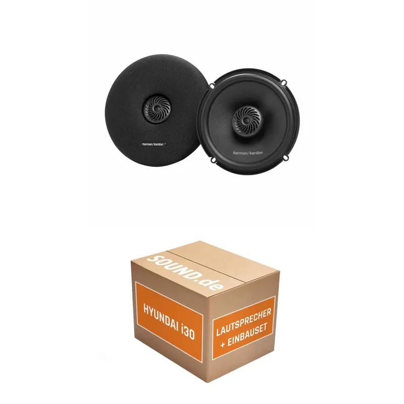 Lautsprecher Boxen Einbaupaket vorne Harman/Kardon FIT6 passend für Hyundai i30 GD | 360W System für zwei Türen
