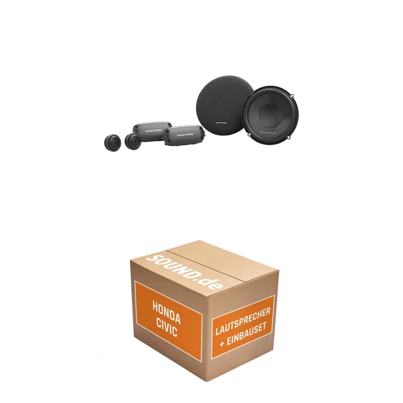 Lautsprecher Boxen Einbaupaket vorne Harman/Kardon FIT6C passend für Honda Civic 9. Generation (2011–2017) | 400Watt