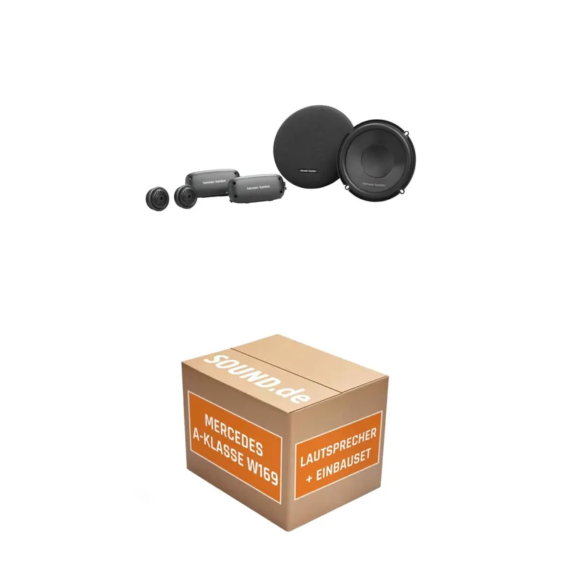Lautsprecher Boxen Einbaupaket vorne Harman/Kardon FIT6C passend für Mercedes A-Klasse W 169 | 400Watt
