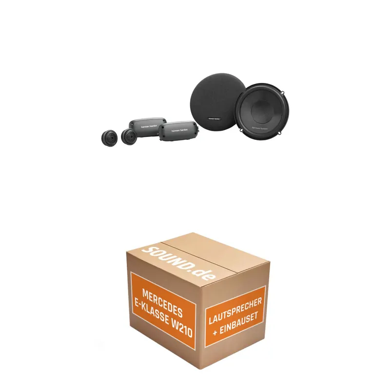 Lautsprecher Boxen Einbaupaket vorne Harman/Kardon FIT6C passend für Mercedes E-Klasse W210 + Kombi | 400Watt